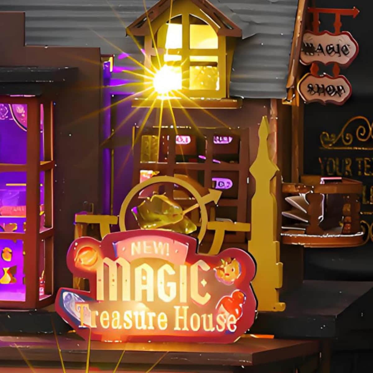 Miniaturowy domek - Skarbiec magicznych artefaktów