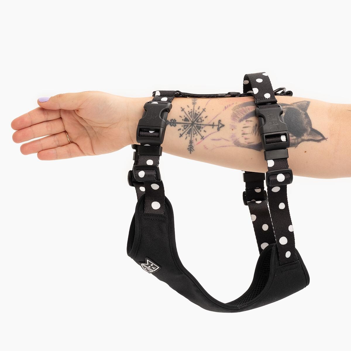 Szelki bezuciskowe Stay on "Psygarnij kropka" - Szerokość taśmy: 20mm, Rozmiar: S