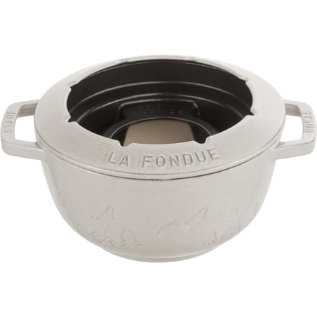 Zestaw do fondue Staub - 20 cm, Biała trufla