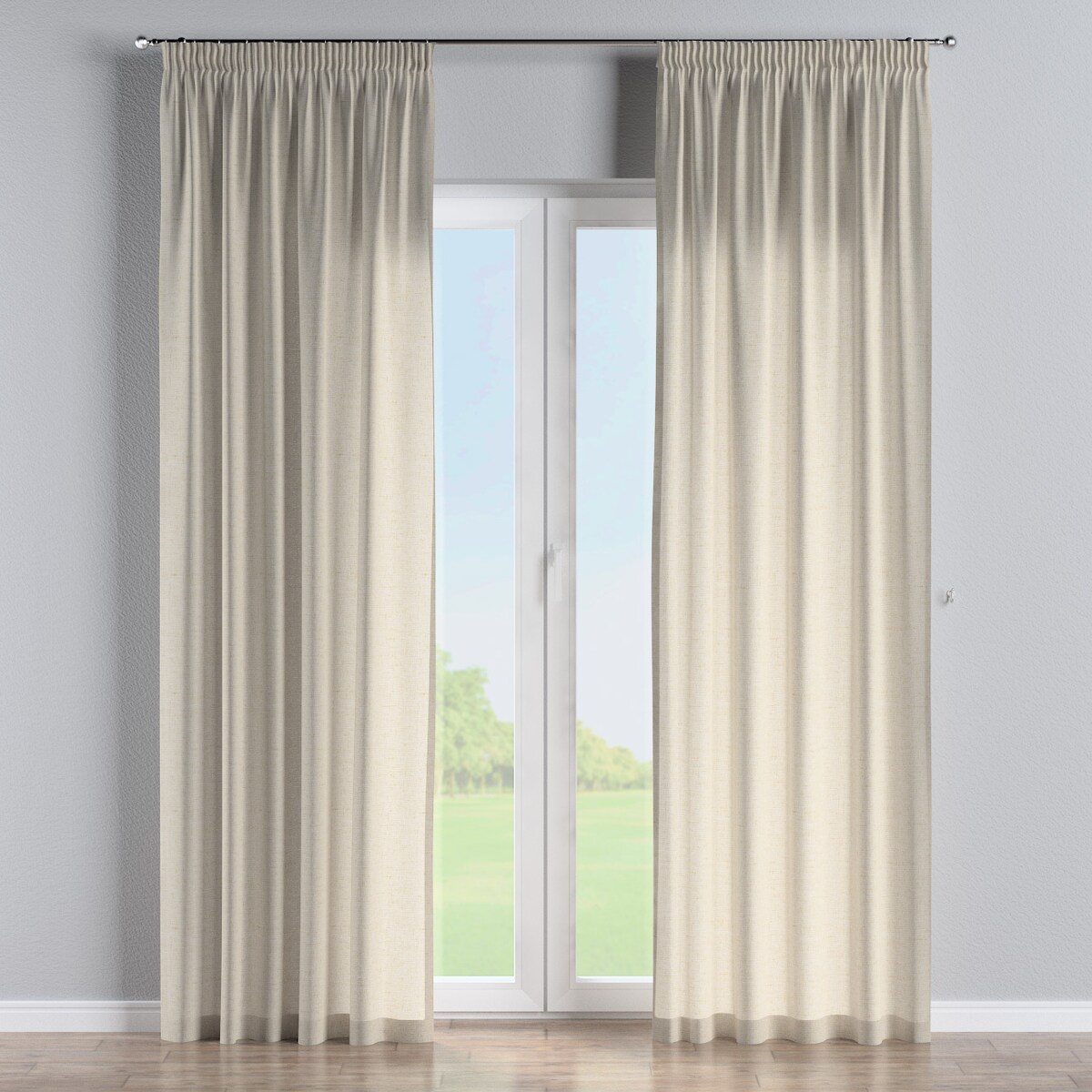 Zasłona na taśmie marszczącej 1 szt. 130x245 beżowy