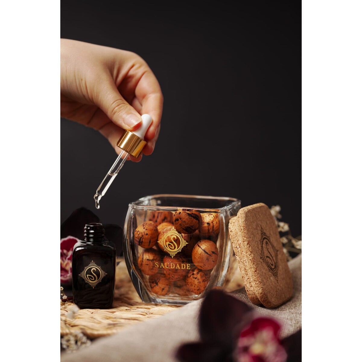 Uzupełnienie do dyfuzora korkowego - czarna orchidea