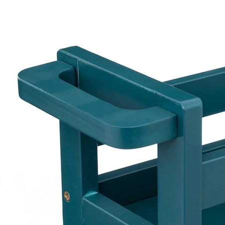 Bardzo wąski regał łazienkowy na kółkach, 3 półki, szer. 15 cm