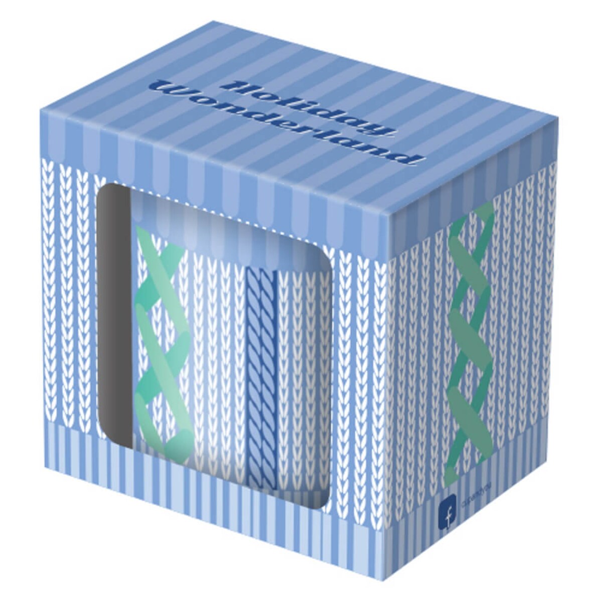 Kubek ceramiczny 300ml HOLIDAY WONDERLAND - prezent upominek na Boże Narodzenie, święta, na Mikołaja, podarunek na zimę