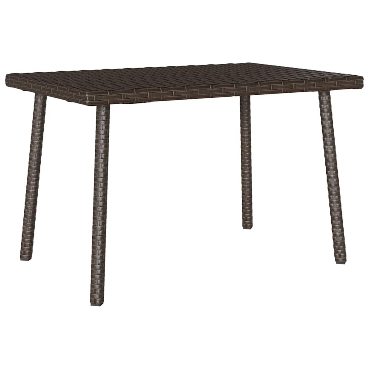 vidaXL Stolik kawowy ogrodowy prostokątny brązowy 60x40x37 cm