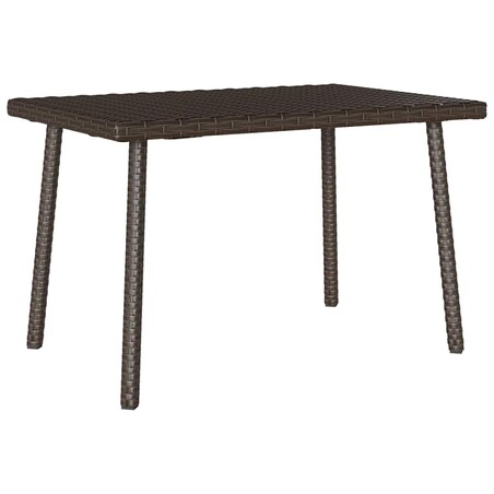 vidaXL Stolik kawowy ogrodowy prostokątny brązowy 60x40x37 cm