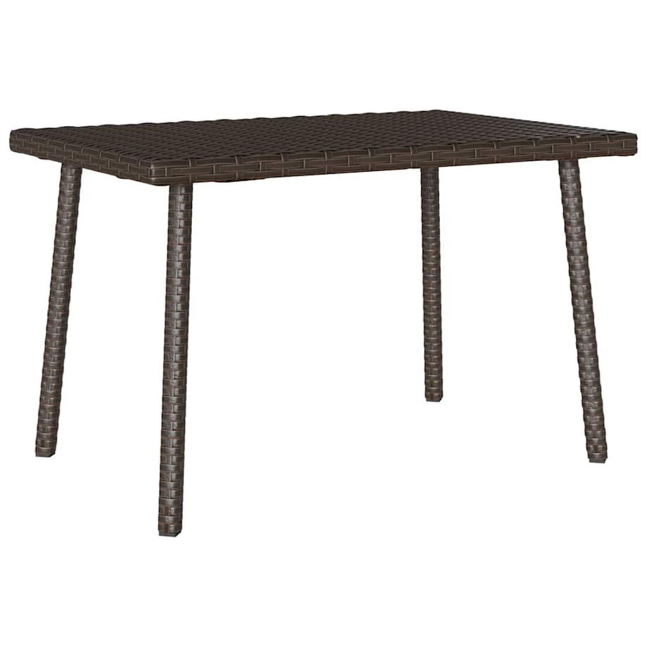 vidaXL Stolik kawowy ogrodowy prostokątny brązowy 60x40x37 cm