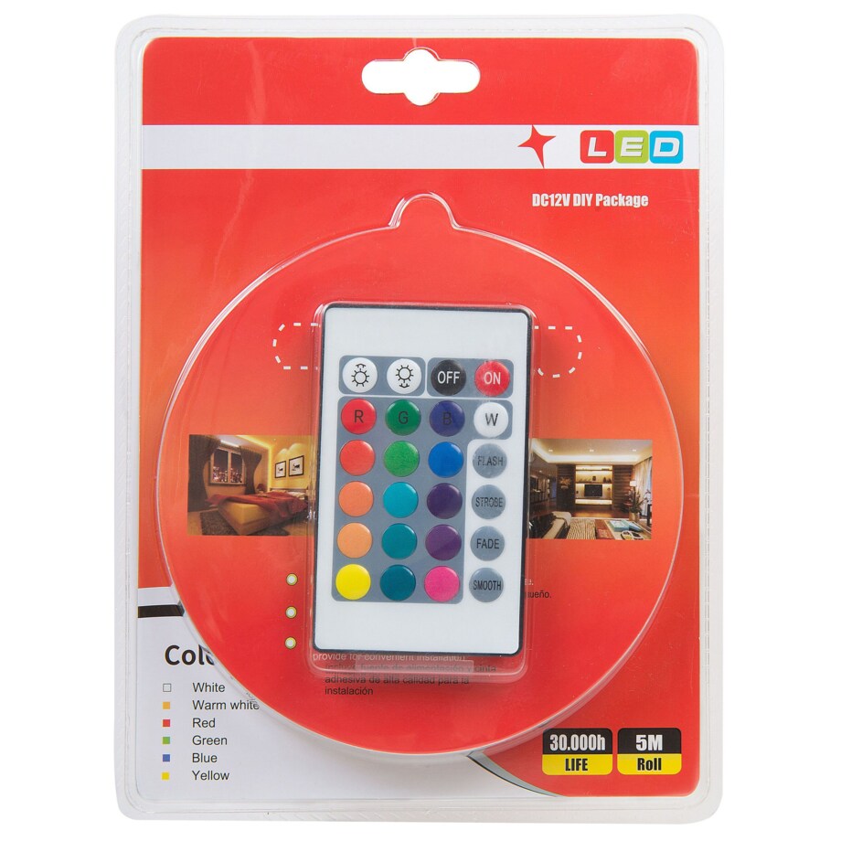 Zestaw 2 taśm LED 16 kolorów 5 m KIKORI