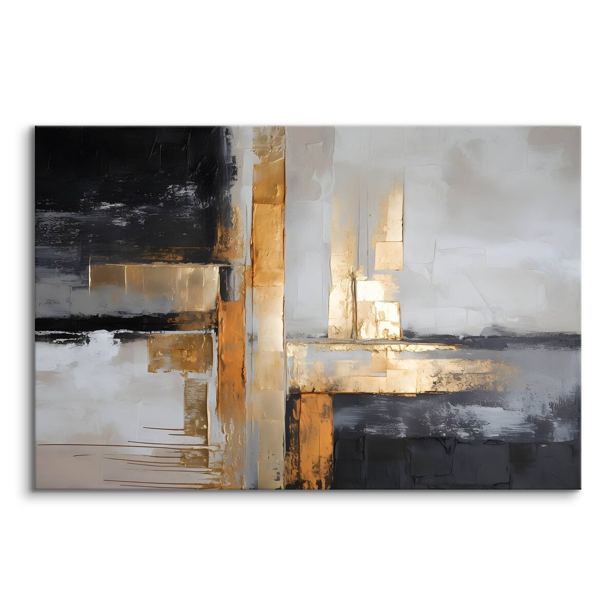 Obraz Ścienny Do Salonu Sypialni Abstrakcja Złoto Styl Glamour 40x30cm