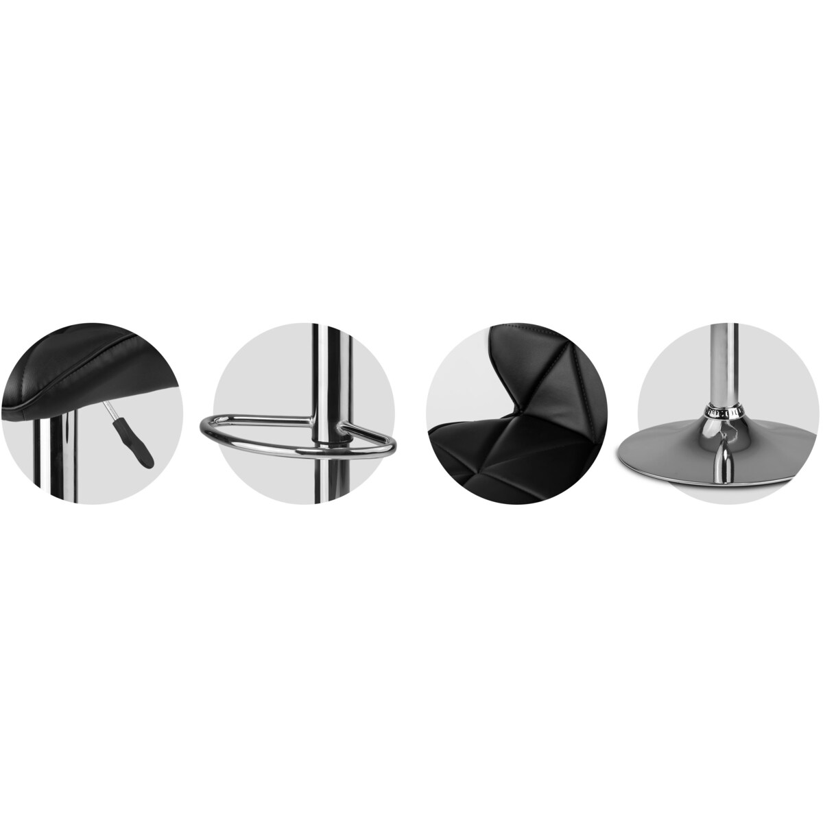 Hoker barowy z oparciem Sofotel Castel 260100-2 2 szt.