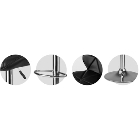 Hoker barowy z oparciem Sofotel Castel 260100-2 2 szt.