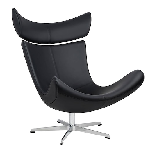 Komfortowy fotel VOUGE MSE011000301.E43 z poduszką czarny