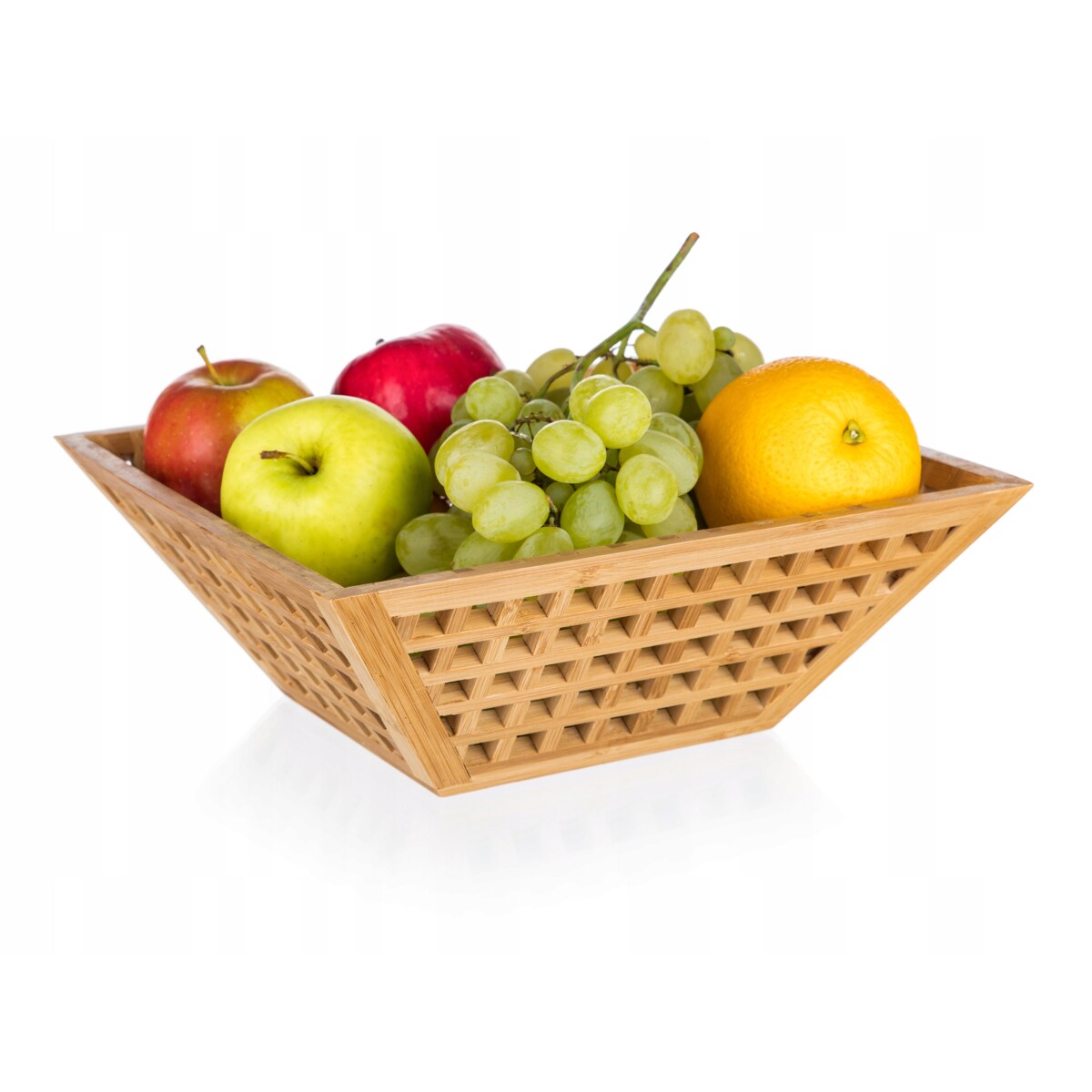 KOSZYK misa BAMBUSOWA na prezent owoce warzywa dekoracja drewno święta