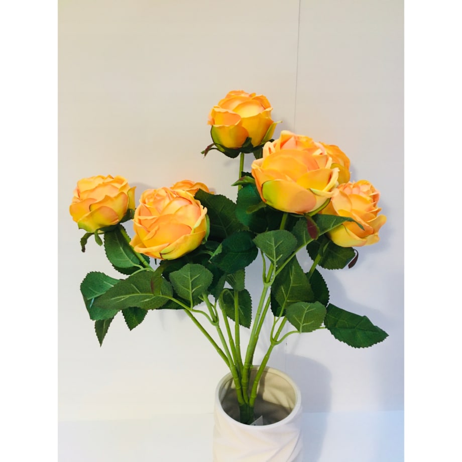 BUKIET DUŻY RÓŻA sztuczna LIŚCIE do flakonu święta grób cmentarz stroik