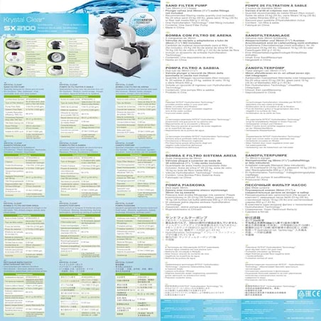 Intex Pompa z filtrem piaskowym Krystal Clear, 26646GS, 7,9 m³/h