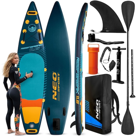 Deska SUP do pływania pompowana Paddle Reefbreak 350cm Neo-Sport ZESTAW