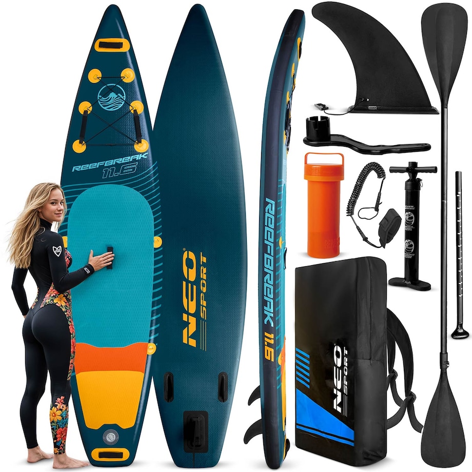 Deska SUP do pływania pompowana Paddle Reefbreak 350cm Neo-Sport ZESTAW