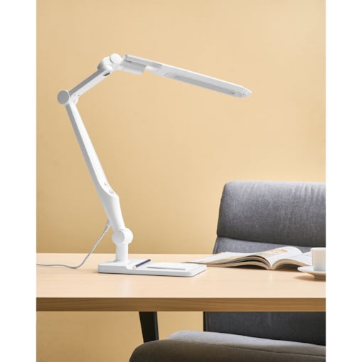 Lampa biurkowa LED PEGASI Ze ściemniaczem Biały