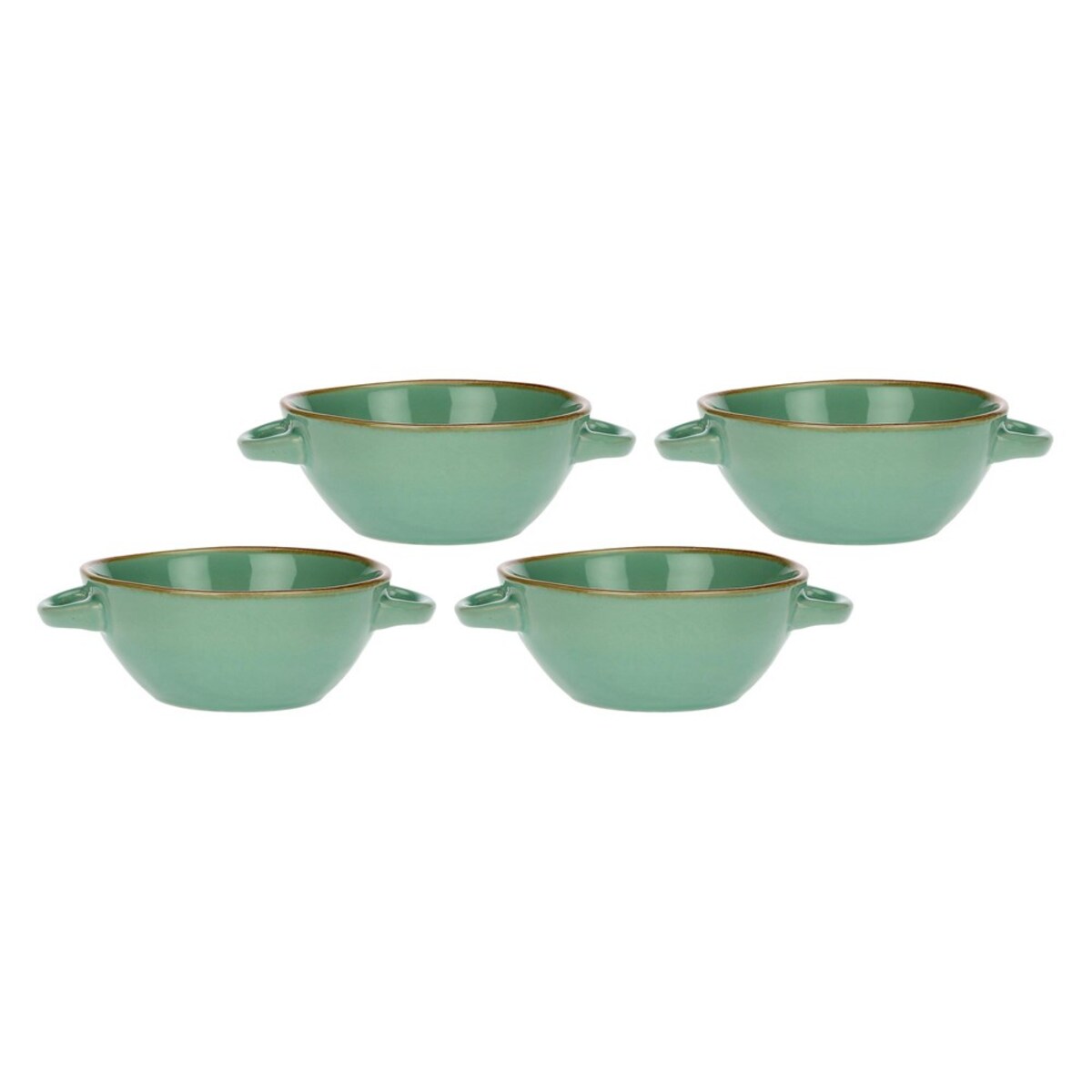 Zestaw 4 misek do zupy Concerto Verde Acqua - Miętowy, 600 ml