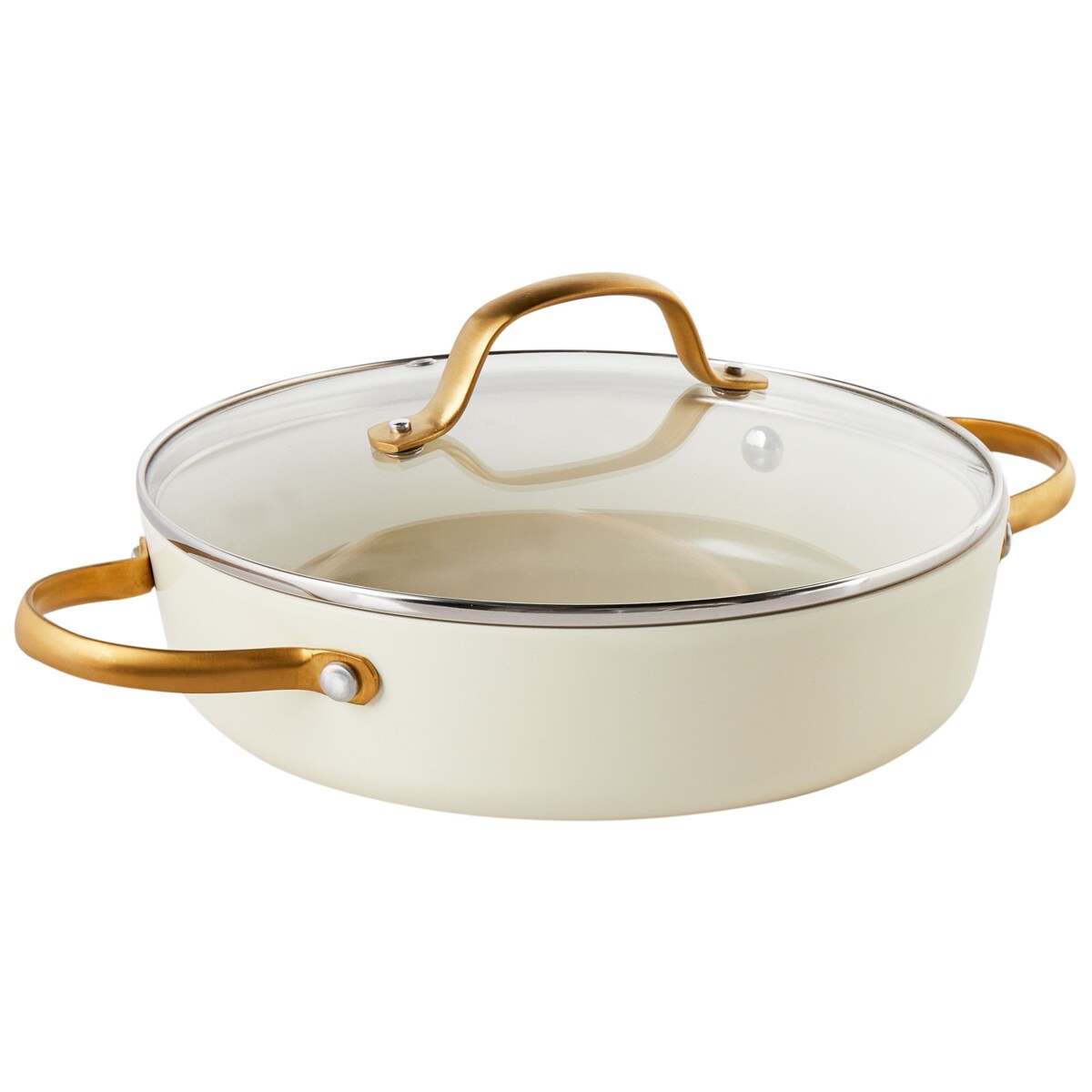 Zestaw garnków i patelni 10 elementów ELITE PRO Złamana biel