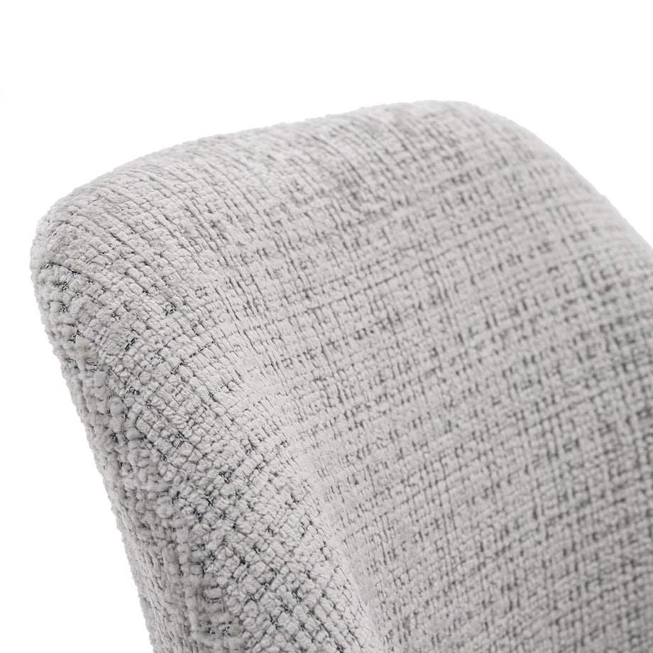 Krzesło tapicerowane obrotowe MILO II jasny szary do salonu jadalni kuchni