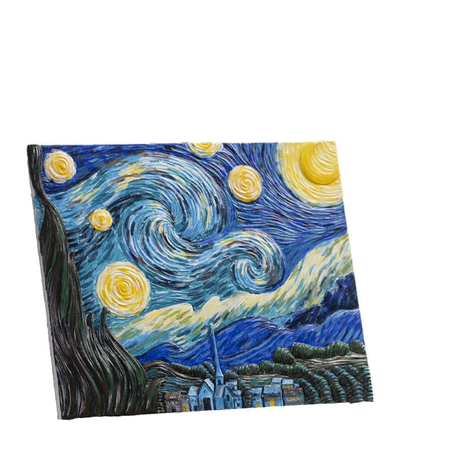 Malowanie 3D - Płaskorzeźba Gwiaździste niebo