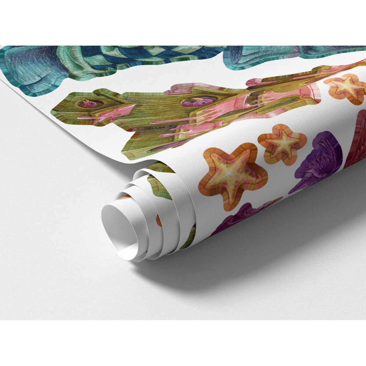 Zestaw naklejek na ścianę, Zwierzęta z bajki - słoń, 130cm