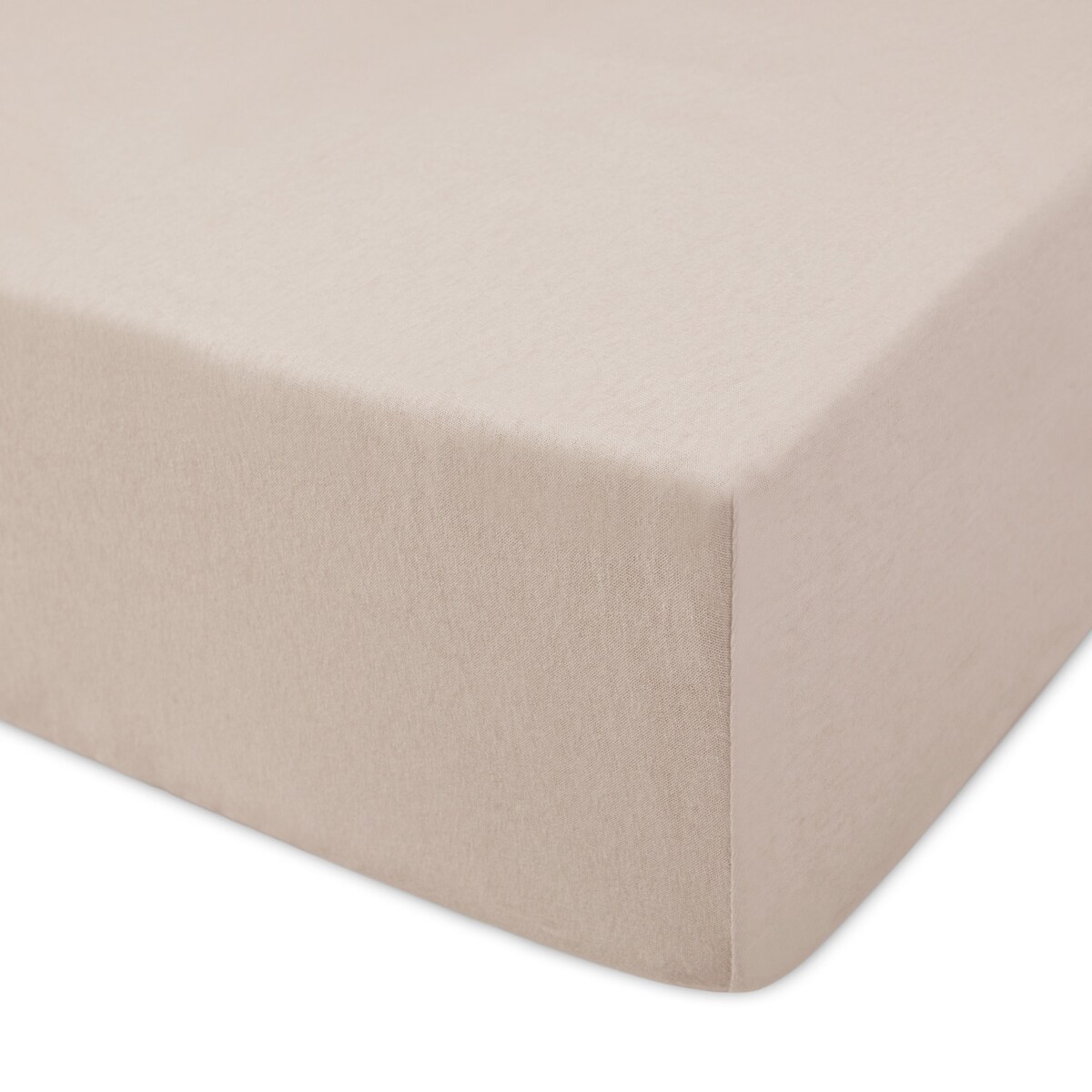 Prześcieradło z bawełny jersey z gumką 120x200 kolor Beż