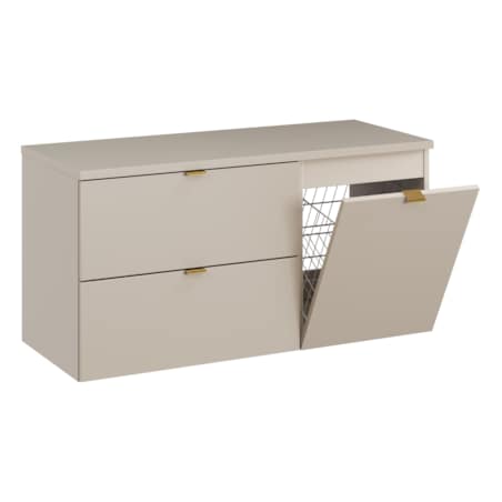 Zestaw meblowy 100cm z blatem i szafką z koszem na pranie SET-DC B 100CM LB