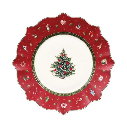 Talerz sałatkowy czerwony Toy's Delight, 24 cm, Villeroy & Boch