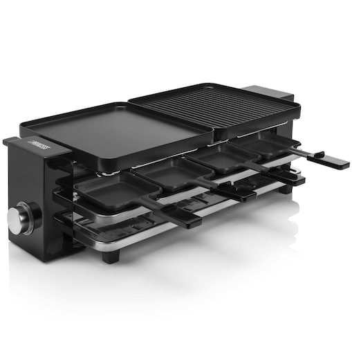 Princess Grill raclette Piano 8, 1200 W, czarny