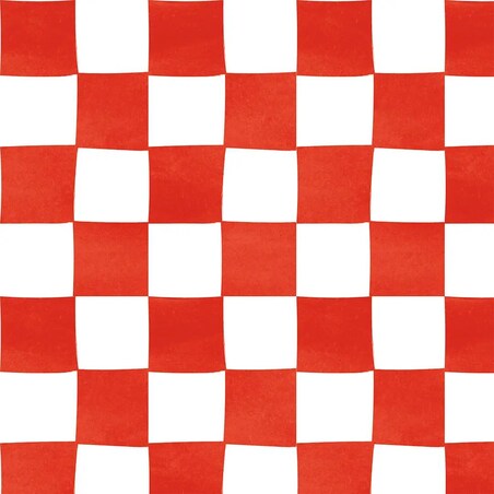 Lniany ręcznik kuchenny - czerwona krata