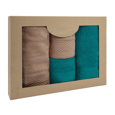 Darymex Komplet ręczników 4 szt. bawełna 100% Solano w eco pudełku 450 gsm