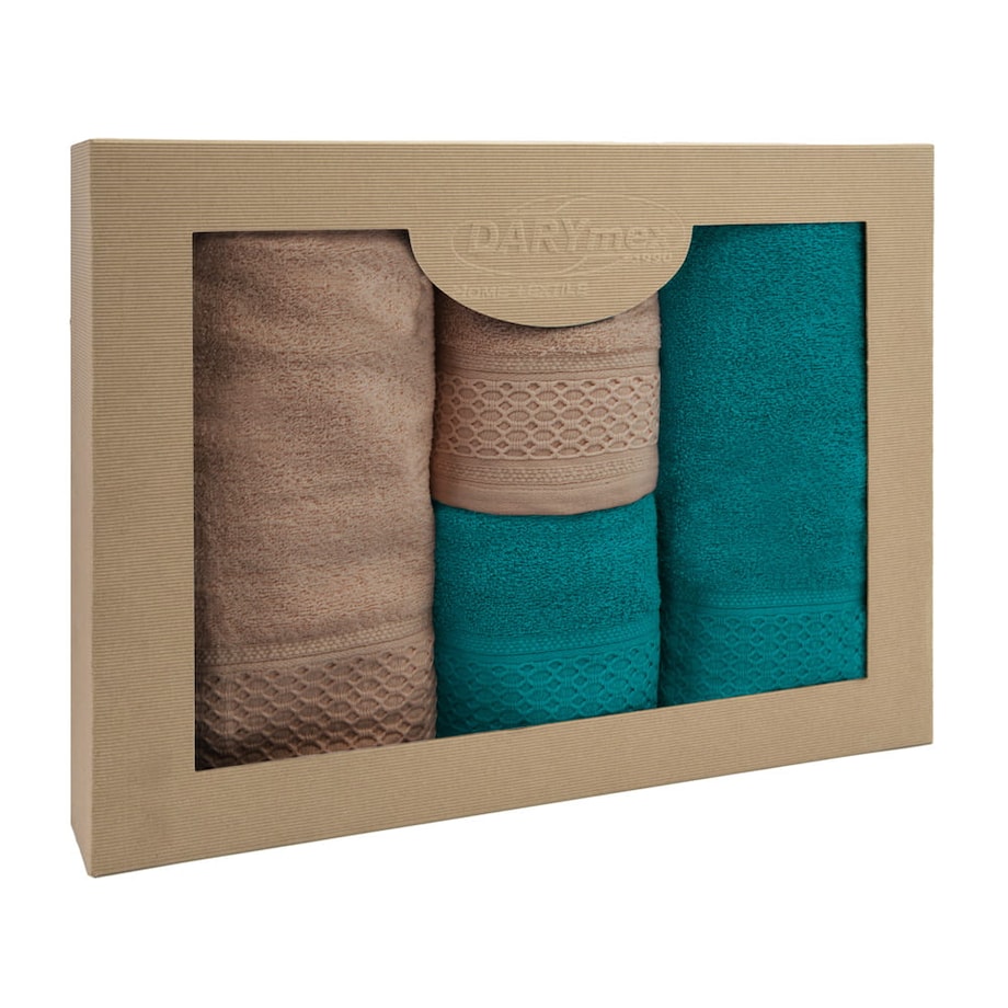 Darymex Komplet ręczników 4 szt. bawełna 100% Solano w eco pudełku 450 gsm