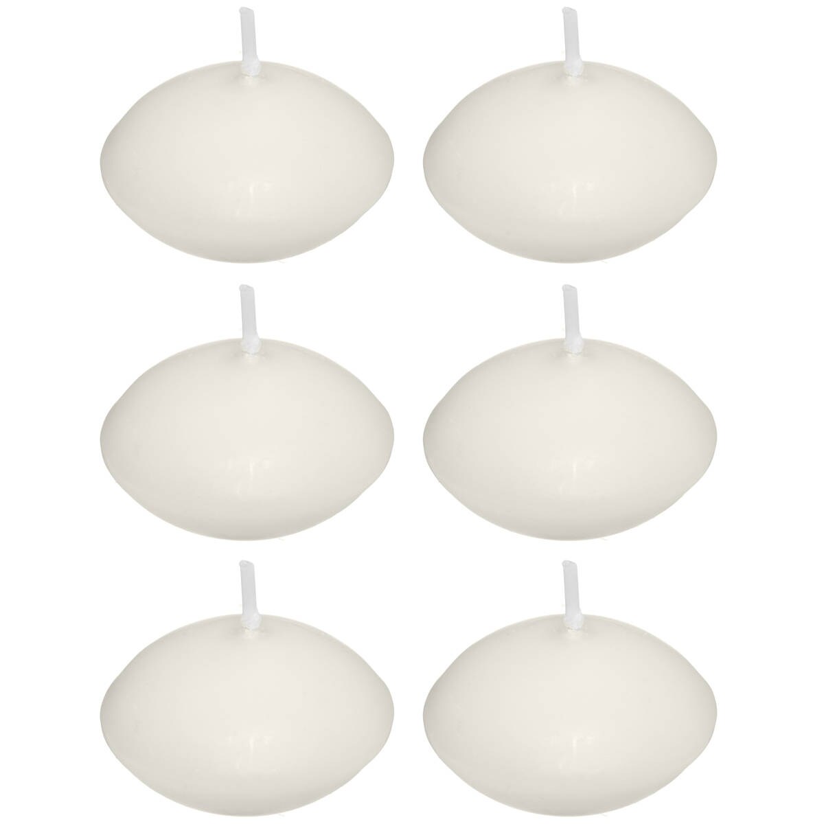 Świeczki pływające MANY 6 szt., 2,5 x 6 cm