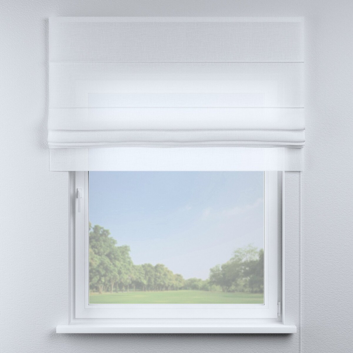 Roleta rzymska Padva 130x170 prześwitująca, biała