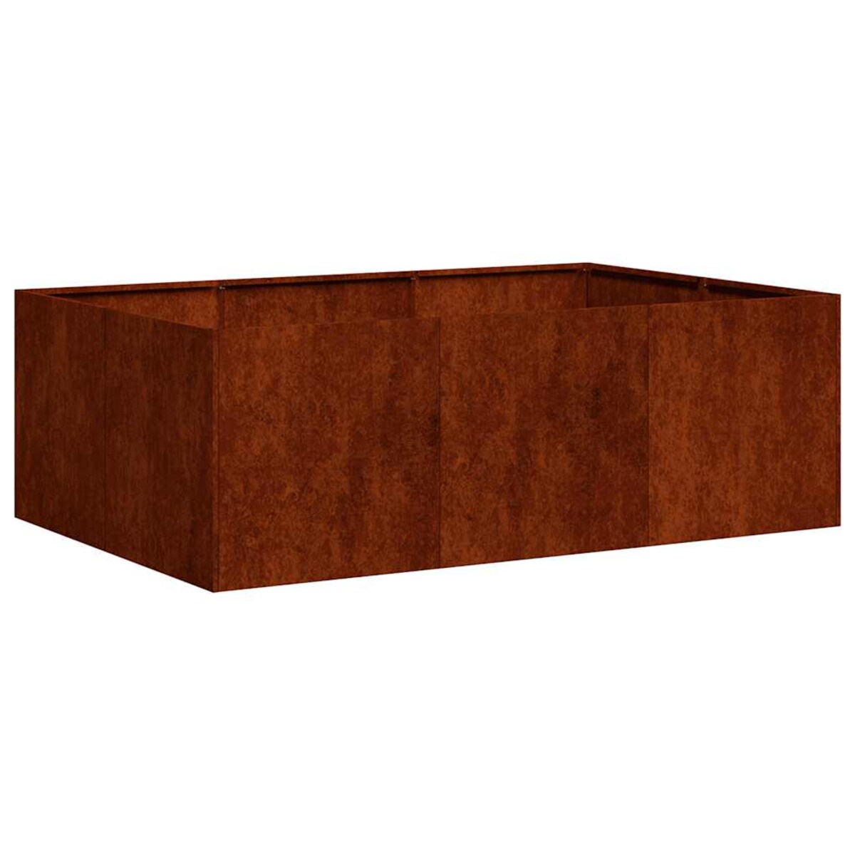 vidaXL Doniczka Rusty 120x80x40 cm Stal nierdzewna