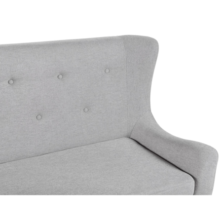 Sofa 2-osobowa jasnoszara SKIBBY