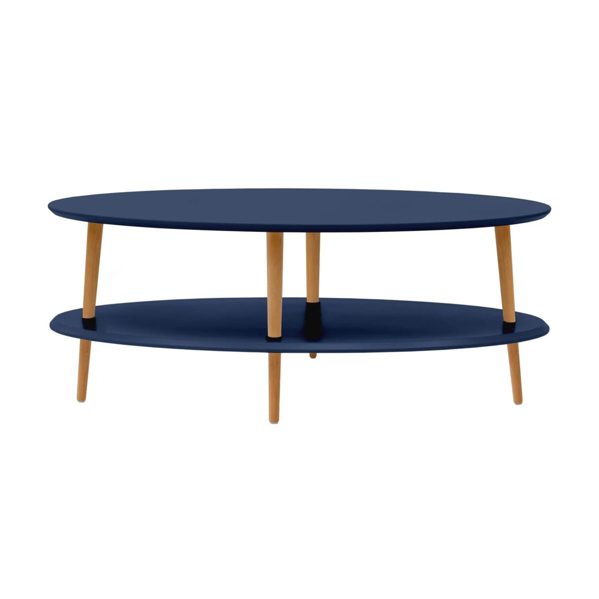 Ława owalna OVO LOW 110x70 granatowa