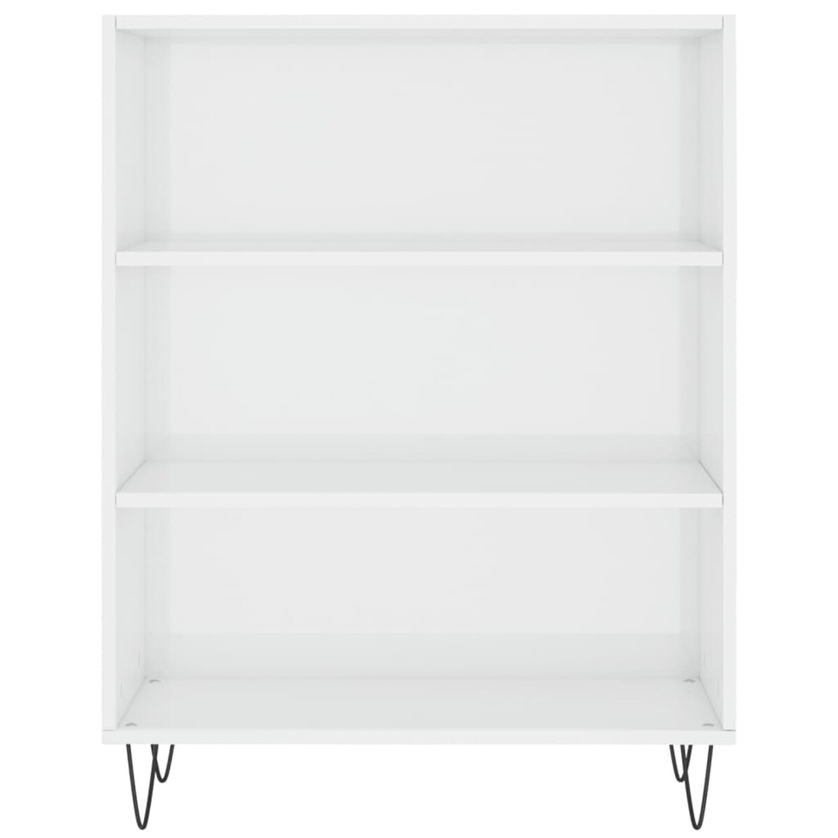 vidaXL Regał, biały, połysk, 69,5x32,5x90 cm, materiał drewnopochodny