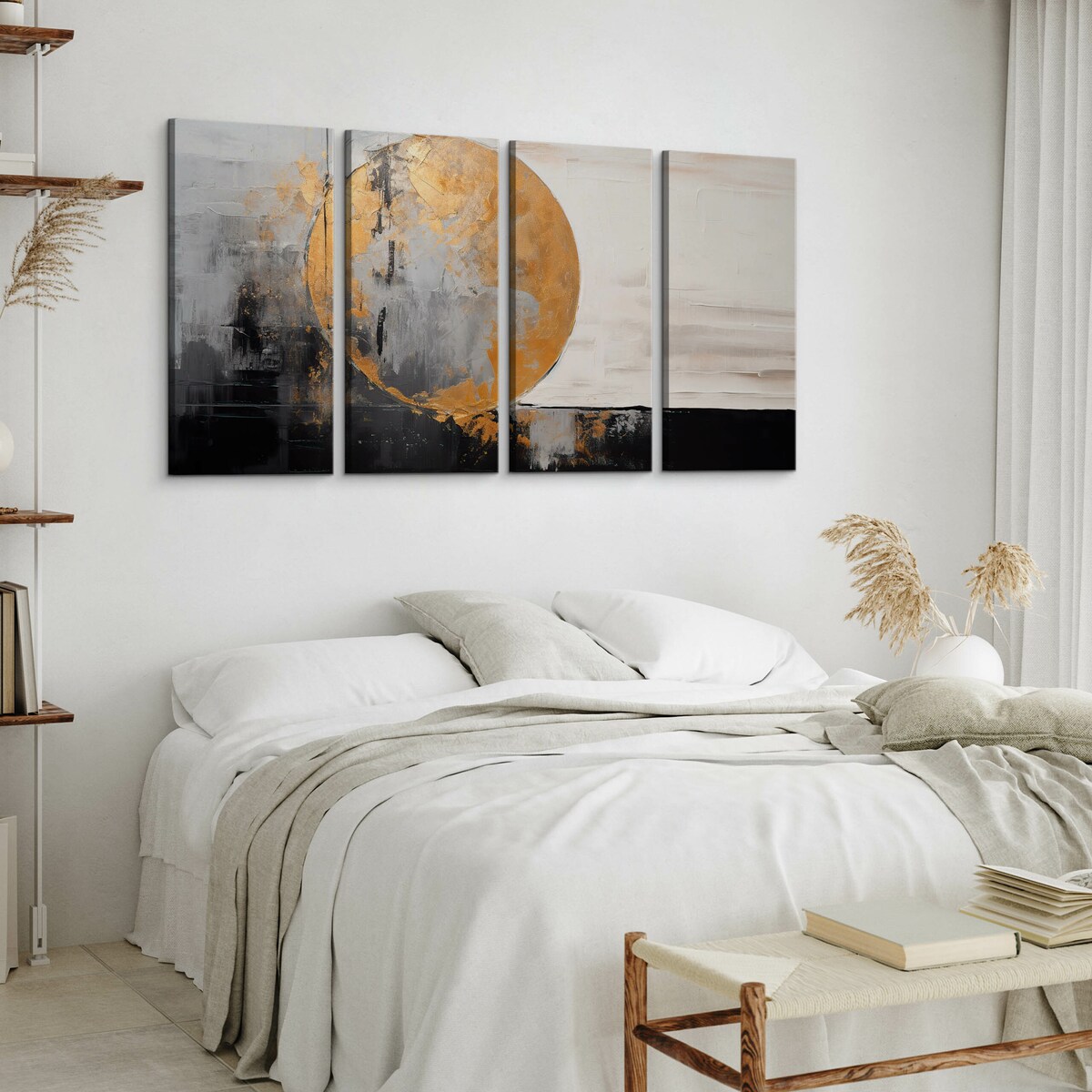 Obraz na płótnie Nowoczesna malowana abstrakcja 120x60cm