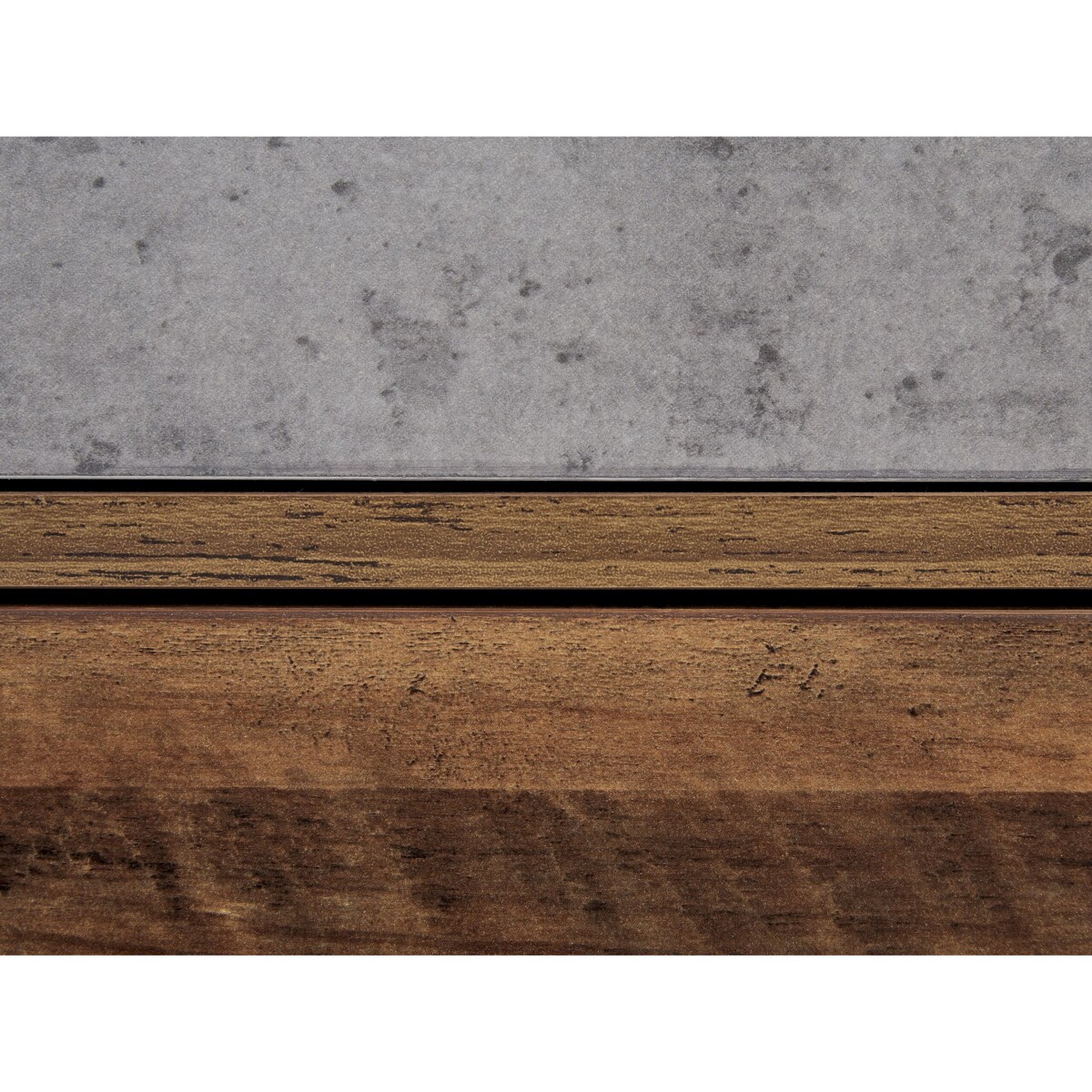 Komoda ciemne drewno z szarym BATLEY