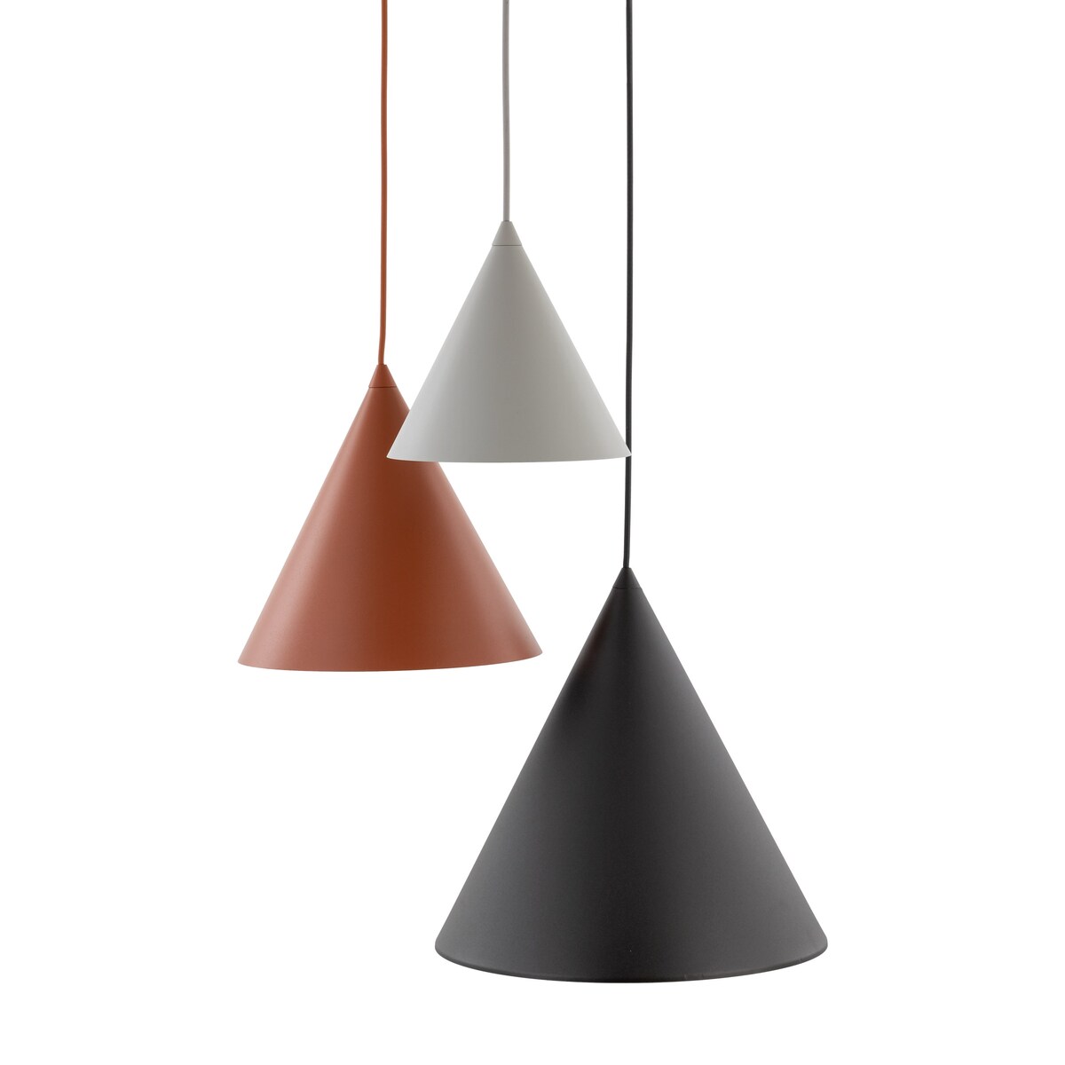 Lampa wisząca TK Lighting CONO 6633 czarna 3xE27 do jadalni i salonu regulowana 160 cm