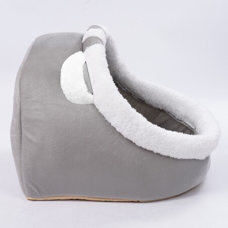 BUDKA DLA KOTA PSA buda legowisko domek MIĘKKIE POSŁANIE PLUSZOWE 45x37