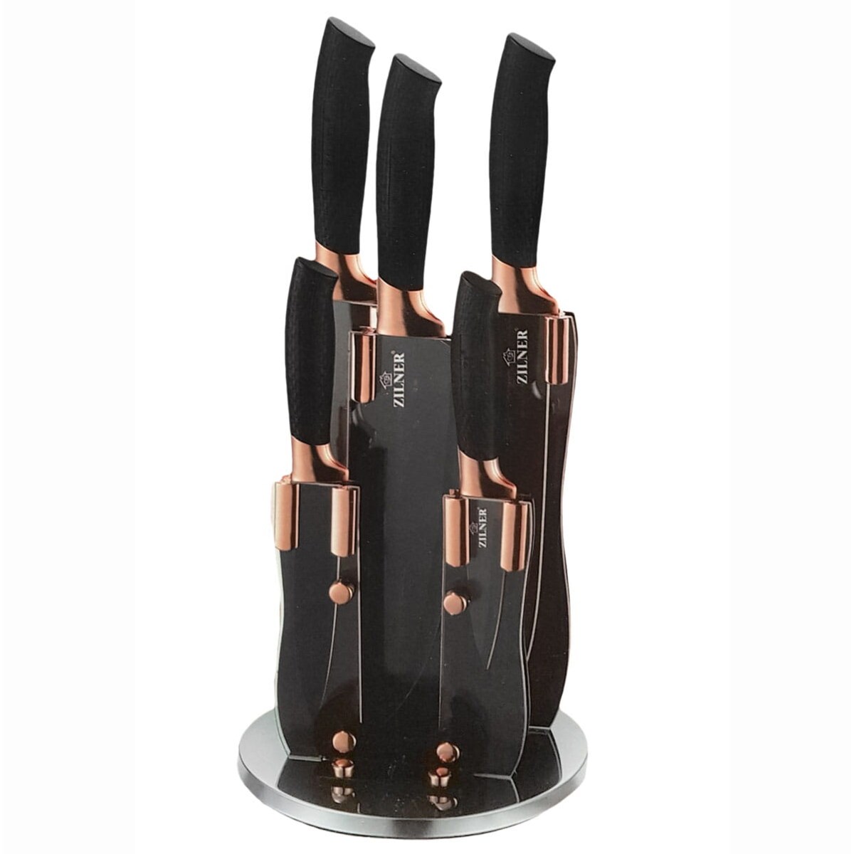 Zestaw noży powlekanych 6 ele. ZILNER Rosegold