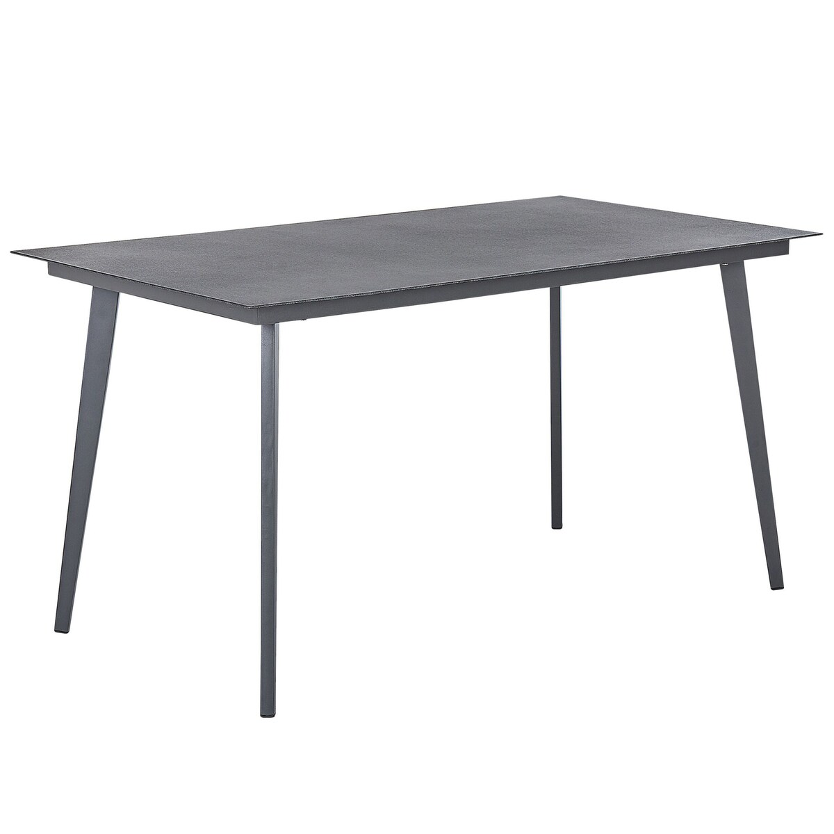 Stół ogrodowy MILETO 140 cm 80 cm Szkło Szary