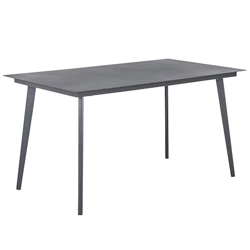 Stół ogrodowy MILETO 140 cm 80 cm Szkło Szary
