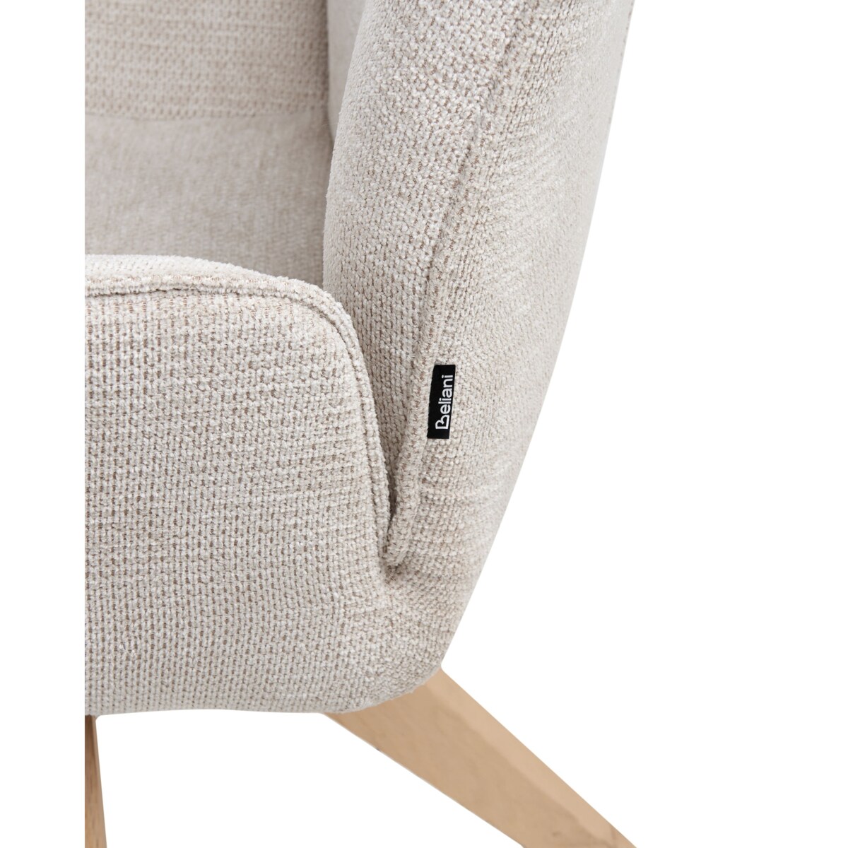 Krzesło do jadalni MOKENA Len Jasnobeżowy