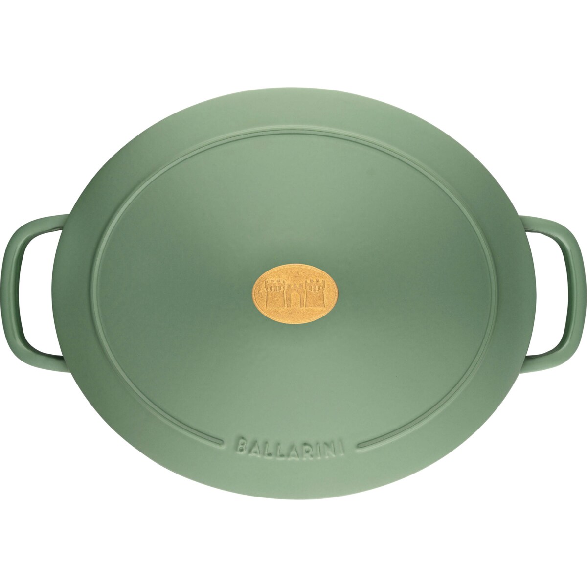 Garnek żeliwny owalny Ballarini Bellamonte - 4.5 ltr, Zielony