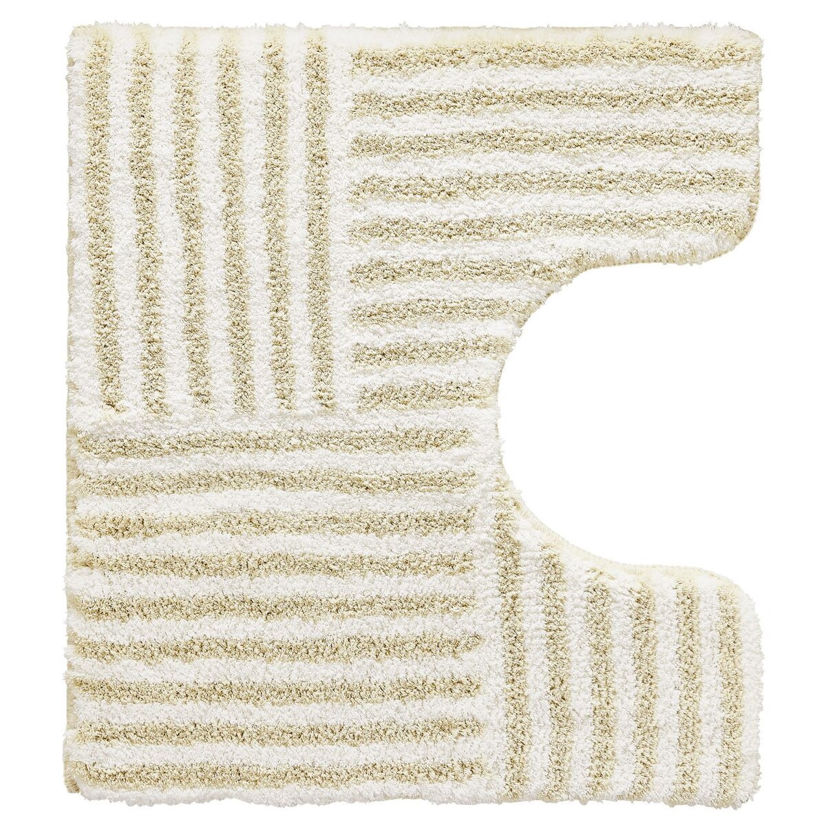 Kleine Wolke Chelsea Dywanik łazienkowy WC 55x50 cm jasny beż wysokie runo Eco Care