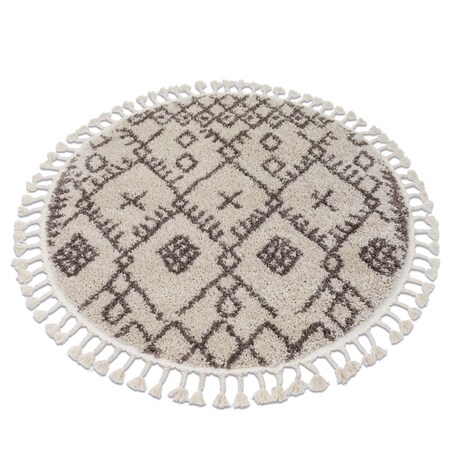 Dywan BERBER TANGER B5940 koło krem / brąz koło 120 cm